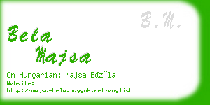 bela majsa business card